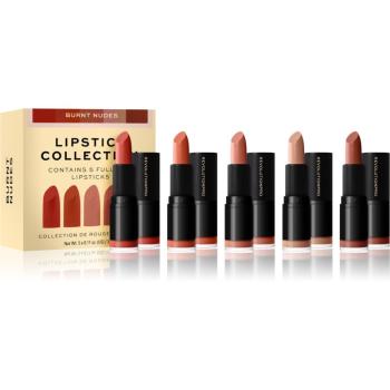 Revolution PRO Lipstick Collection ruj satinat set cadou culoare Burnt Nudes 5x3,2 g
