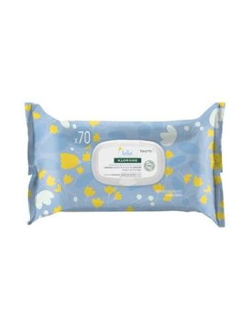 Klorane Servetele umede pentru copii de la nastere cu gălbenele (Gentle Cleansing Wipes)