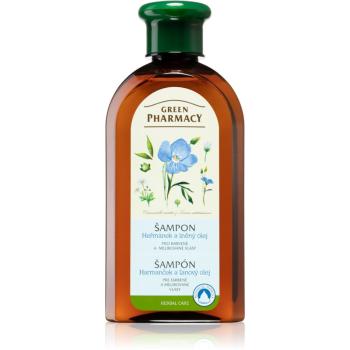 Green Pharmacy Hair Care Chamomile & Linseed Oil sampon pentru curatare pentru par vopsit sau suvitat 350 ml