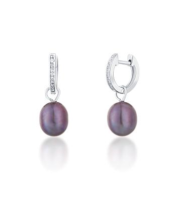 JwL Luxury Pearls Cercei rotunzi argintii de ducesă Kate cu perle reale și zirconii 3in1 JL0733