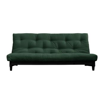 Canapea extensibilă Karup Design Fresh Black, verde închis