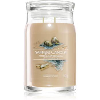 Yankee Candle Amber & Sandalwood lumânare parfumată 567 g