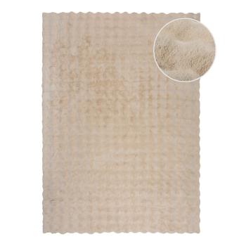 Blană crem sintetică 160x230 cm Waffle Faux Fur – Flair Rugs