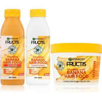 Garnier Fructis Banana Hair Food set (pentru par normal spre uscat)