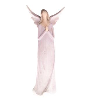 Statuetă decorativă Dakls Praying Angel, înălțime 14,5 cm, violet