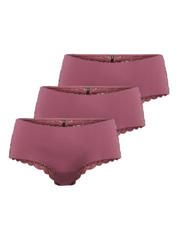 ONLY 3 PACK - chiloți pentru femei ONLCHLOE 15257469 Dry Rose XS