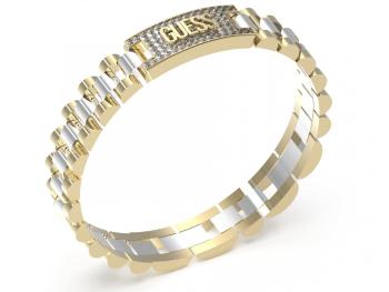 Guess Brățară elegantă placată cu aur pentru bărbați Empire JUMB03200JWYGSTT/U