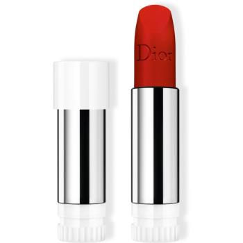 DIOR Rouge Dior The Refill ruj cu persistenta indelungata rezervă culoare 999 Velvet 3,5 g