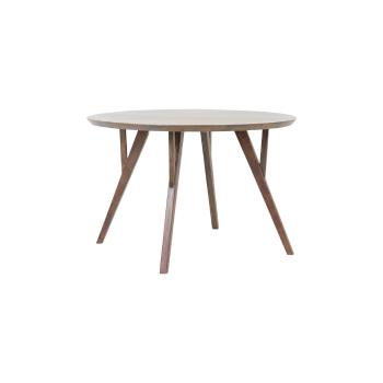 Masă de dining maro rotundă cu blat din lemn de acacia ø 140 cm Quenza – Light & Living