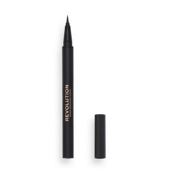 Revolution Creion pentru sprâncene Medium Brown Hair Stroke (Brow Pen) 0,5 ml