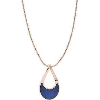 Skagen Colier de bronz pentru femei cu perle albastre SKJ1359791