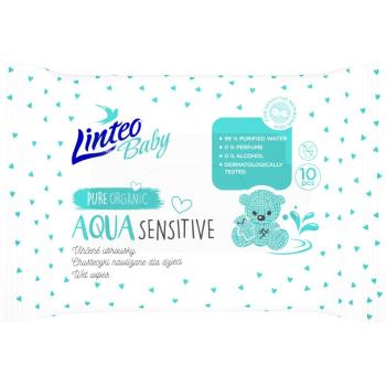 Linteo Baby Aqua Sensitive servetele delicate pentru copii 10 buc