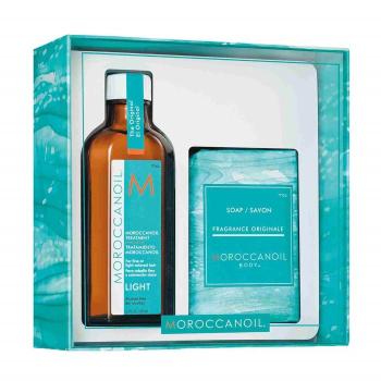 Moroccanoil Set cadou pentru corp și păr pentru păr fin cu nuanțe deschise Treatment Light