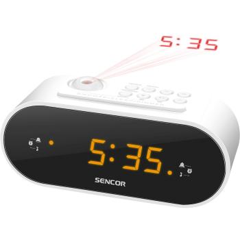 Sencor SRC 3100 W Radio cu ceas cu proiecție, alb