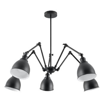 Lustră neagră cu abajur din metal 70x70 cm Matilda Shade - Nice Lamps