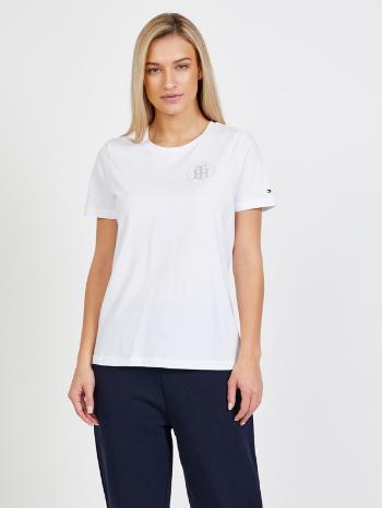 Tommy Hilfiger Crystal Tee Tricou Alb