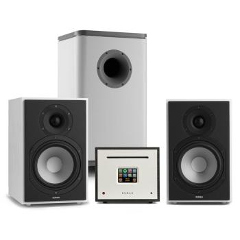Numan Unison Reference 802 Edition, sistem stereo, amplificator, boxe, negru / gri / alb