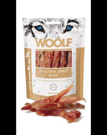 WOOLF Chicken Jerky Bars 100g fasii de pui, snack caini