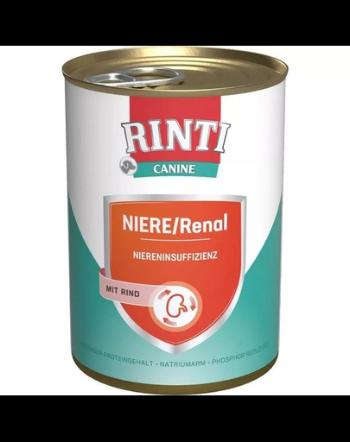 RINTI Canine Kidney-diet/Renal beef 400 g hrana cu vita, pentru caini