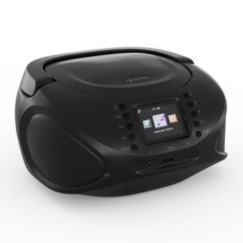 Auna Roadie Smart, IR/DAB/BT/CD/MP3, Boombox USB, radio DAB+/internet/FM CD/MP3 player, 3W, Bluetooth, portabil, portabil