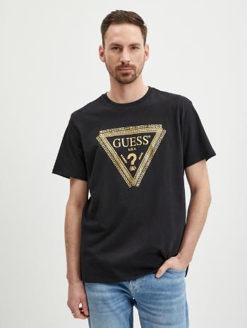 Guess Chain Logo Tricou Negru