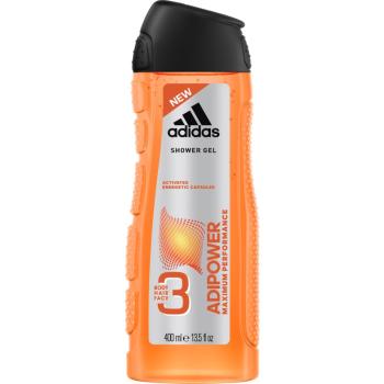 Adidas Adipower Gel de duș pentru bărbați 3 in 1 400 ml