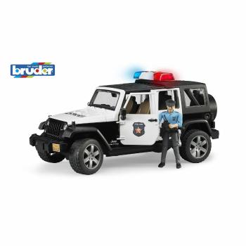 Jeep Wrangler de poliție Bruder 02526, cupolițist și accesorii, 1:16