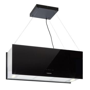 Klarstein Kronleuchter XL, hotă tip insulă, 90 cm, evacuare  590 m³/h, LED, touch, negru