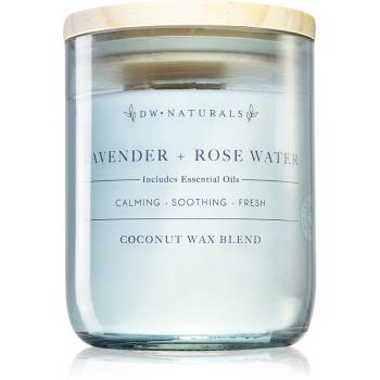 DW Home Naturals Lavender & Rose Water lumânare parfumată 501 g