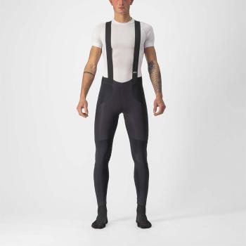 
                 CASTELLI Pantaloni de ciclism lungi cu bretele - SORPASSO RoS WINTER - negru/roșu  
            