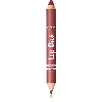 Alcina Lip Duo creion dermatograf cu două capete culoare Cinnamon Brown