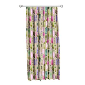 Draperie Mike & Co. NEW YORK Butterflies Trail, 140 x 270 cm, bej-roz