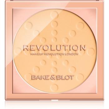 Makeup Revolution Bake & Blot pudra de fixare culoare Banana 5.5 g