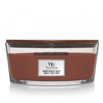 WoodWick Lumânare parfumată Smoked Walnut & Maple 453,6 g