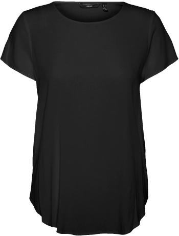 Vero Moda Tricou pentru femei VMBECCA Regular Fit 10248152 Black XS