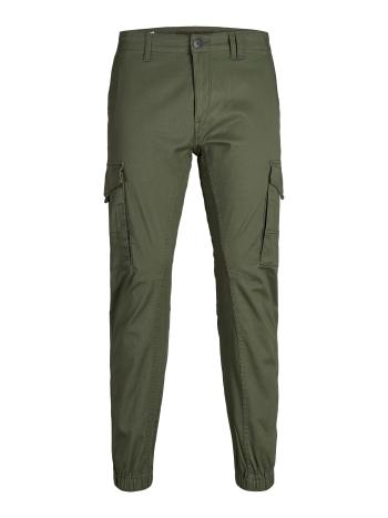 Jack&Jones Pantaloni pentru bărbați JPSTPAUL Tapered Fit 12141844 Olive noapte 32/32