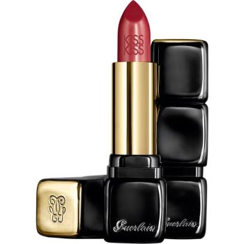 GUERLAIN KissKiss Shaping Cream Lip Colour ruj cremos cu finisaj satinat culoare 320 Red Insolence 3.5 g