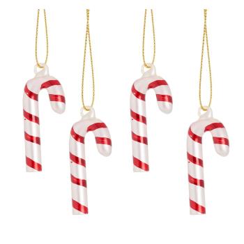 Ornamente de Crăciun 4 buc. din sticlă Candy Cane – Sass & Belle