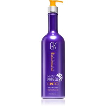 GK Hair Miami Bombshell masca hidratanta pentru netezire pentru iluminarea părului sau pentru părul cu șuvițe 710 ml