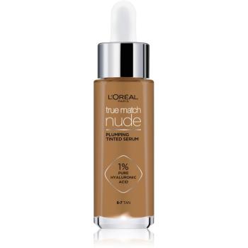 L’Oréal Paris True Match Nude Plumping Tinted Serum ser pentru uniformizarea nuantei tenului culoare 6-7 Tan 30 ml
