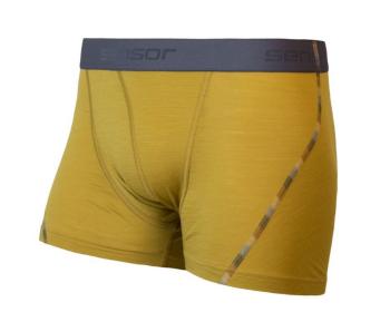 Pantaloni scurți pentru bărbați Sensor Merino Aer muștar