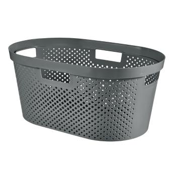 Coș de rufe Curver Infinity Hamper, 40 l, gri