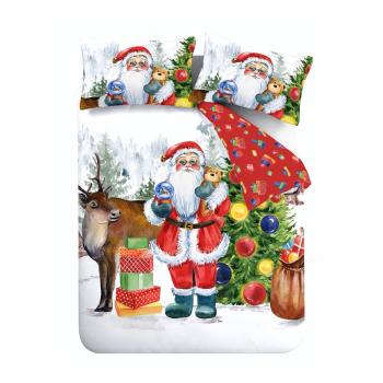 Lenjerie de pat pentru pat de o persoană 135x200 cm Retro Santa – Catherine Lansfield