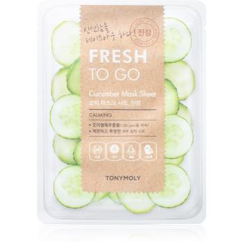 TONYMOLY Fresh To Go Cucumber mască textilă hidratantă pentru netezirea pielii 20 g