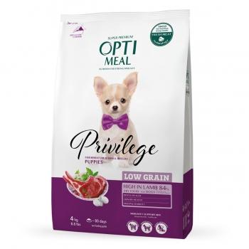 OPTIMEAL Privilege Junior XS-S, Miel, hrană uscată conținut redus de cereale, câini junior, 4kg