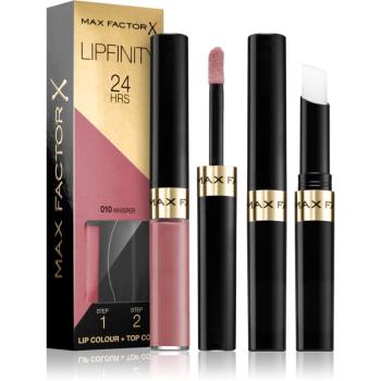 Max Factor Lipfinity Lip Colour ruj cu persistenta indelungata balsam culoare 010 Whisper 4,2 g