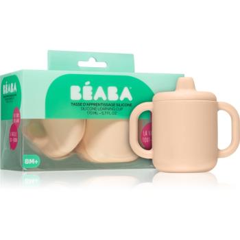 Beaba Silicone learning cup ceasca cu capac Pink