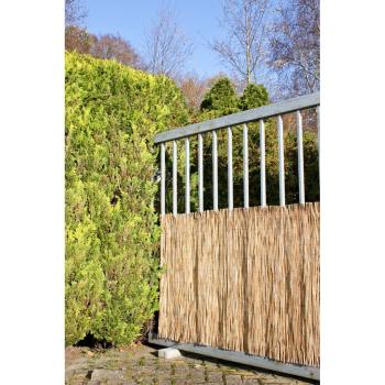 Paravan pentru balcon în culoare naturală din răchită 300x100 cm – Garden Pleasure