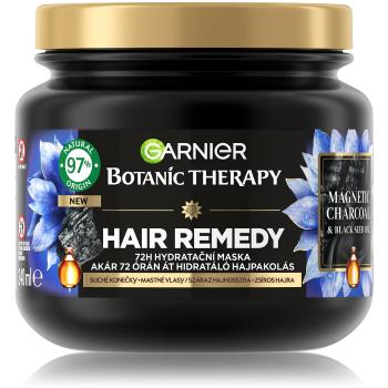 Garnier Mască hidratantă pentru păr gras și vârfuri uscate Botanic Therapy Magnetic Charcoal (Hair Remedy) 340 ml