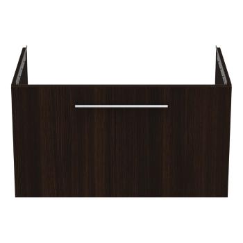 Dulap sub chiuvetă maro închis suspendat cu aspect de lemn de stejar 80x44 cm i.Life B – Ideal Standard